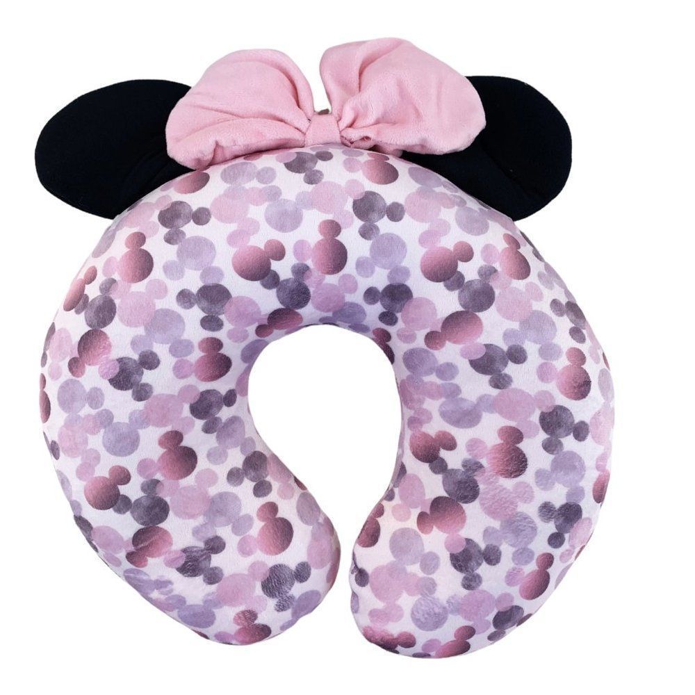 Disney Womens Pink Minnie Mouse U Shape Comfort Travel Neck Pillow One Size - Picture 4 of 12